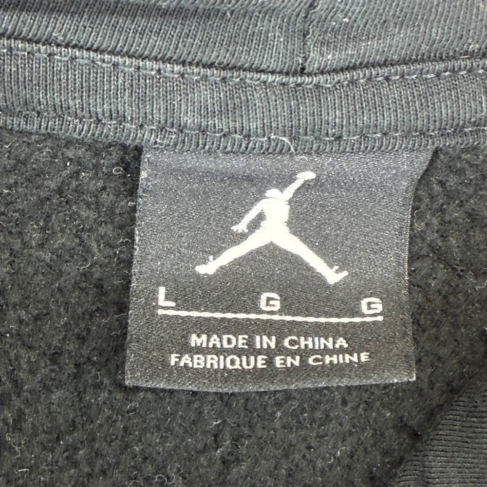 Jordan Mens‎ Jumpman Air Hoodie Black Grey Colorblock Sweatshirt 942775-013 L
